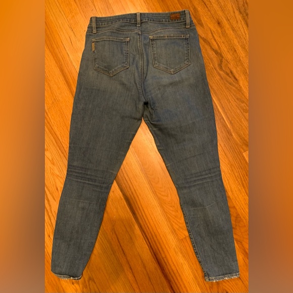 PAIGE Verdugo Ankle Med Blue Wash Jeans 31 - Picture 2 of 5